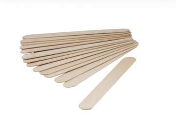 Szpatułki laryngologiczne drewniane NIEJAŁOWE Zarys / długość 15 cm | PO TERMINIE